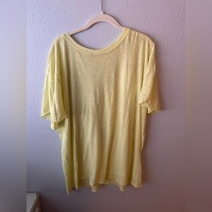 Free People We the Free tshirt sunshine yellow